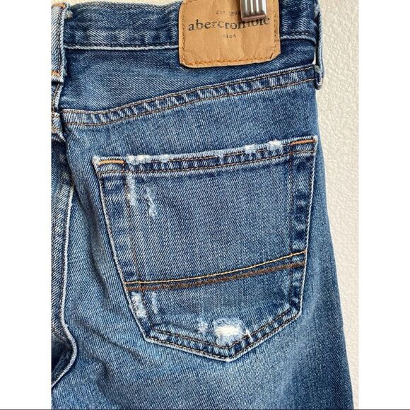 COPY - Abercrombie | Youth Slim Straight Distressed Jeans, Size 16 - Picture 6 of 11